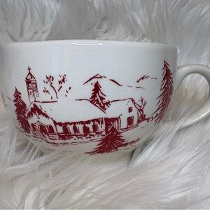 Cappuccino Mug Holiday Toile